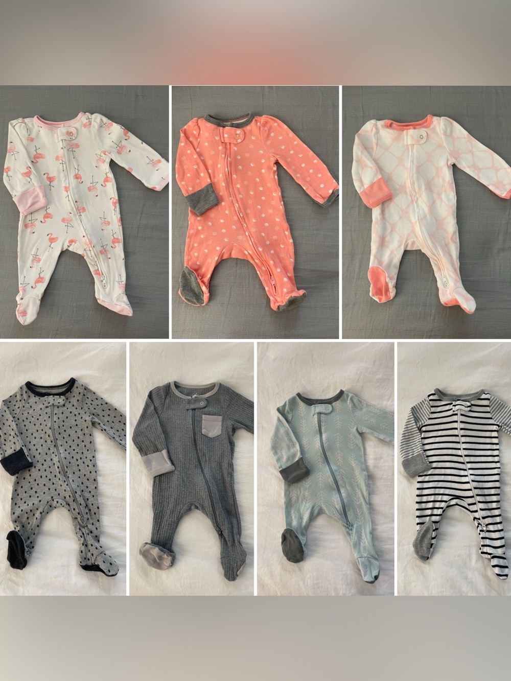 7 Cloud island newborn footies